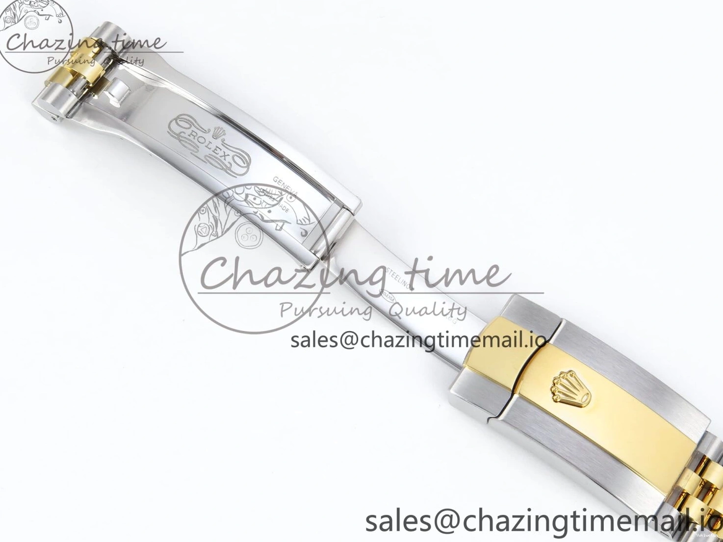 Best Stick YG 126233 EWEF SS on Textured Jubilee A3235 Bracelet 36 Marker YG Edition DateJust Dial 0510